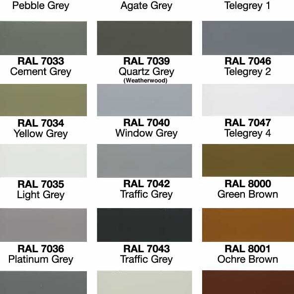 Powdercoat Colourchart